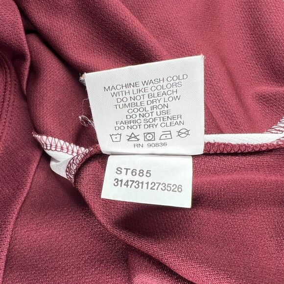 Sport Tek Texas A&M Polo Men's Size Large Maroon Embroidered Athletic Golf Shirt - Picture 10 of 10